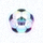 世界杯官网底部Logo：金色足球与文字组合